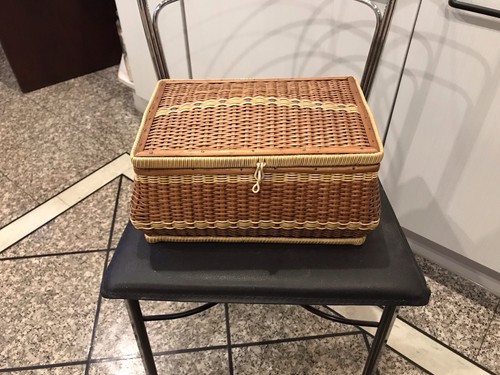 Vintage wicker weave sewing - weave,