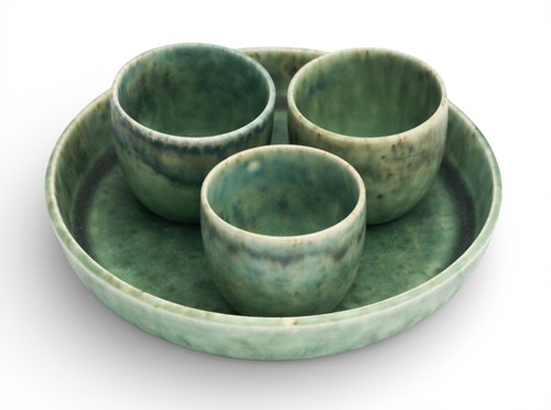 Set ruskin pottery tonal - pottery,