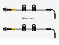 FRONT HEL Braided Brake Lines
