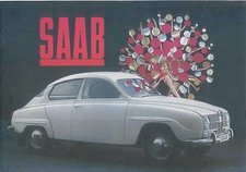 Saab 96 2-Stroke Saloon 1964-65 Original UK Sales Brochure Pub. No. B.50242