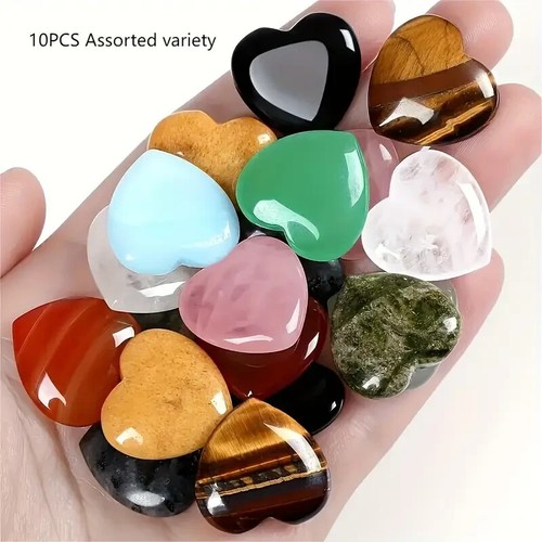 10x heart shape stones - heart,