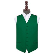 DQT Mens Waistcoat Satin Plain