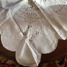 Cream Vintage Hand Embroidered