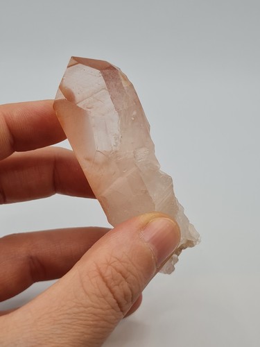 Pink lemurian quartz - quartz, point