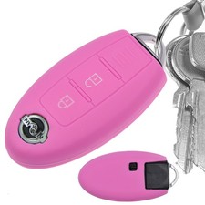 Car Key Cover Case Pink For Nissan JUKE Micra Note Qashqai Pulsar X-Trail Leaf