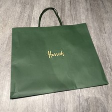 Harrods Green Shopping Bag -