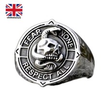 Men’s Skull Snake Signet