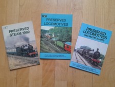 3x PLATFORM 5 'PRESERVED BR LOCOMOTIVES' (1982, 1983, 1984) BOOKS BUNDLE