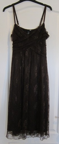 Brown lace dress - dress, size