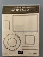 Stampin' Up! Retired Swirly Frames  Photopolymer Stamp Set Of 9 New 146519