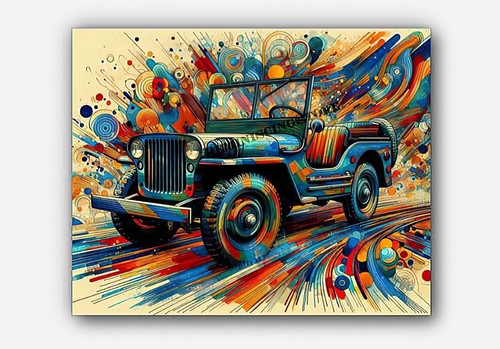 Vintage car early jeep - vintage,