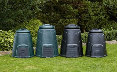 Plastic compost bin green - compost,