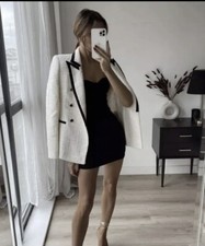 BNWT ZARA TEXTURED BLAZER WITH