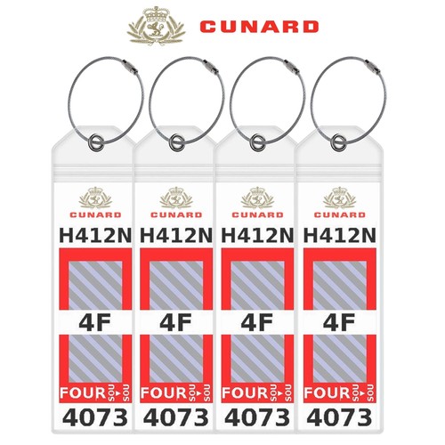 Cunard luggage tag holders for - cunard,