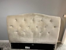 next king size velvet bed