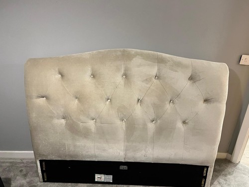 Next king size velvet bed - king,