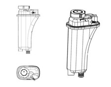 Expansion Tank, coolant for BMW:3,5,7,E36,E39 1723520 17111723520
