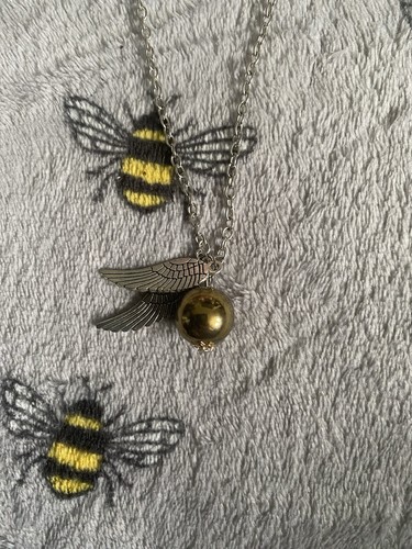 Bee charm pendant chain - bee,