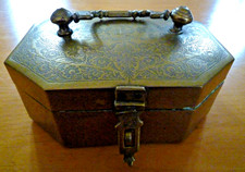 Vintage Indian brass betel nut box