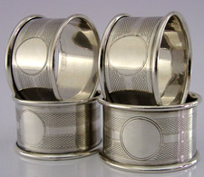 FOUR ENGLISH SOLID STERLING