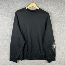 Adidas Y-3 Yohji Yamamoto Jumper Mens Large Black Long Sleeve Cotton Sweatshirt
