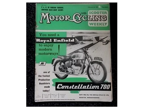 Vintage motorcycling mag - motorcycling,