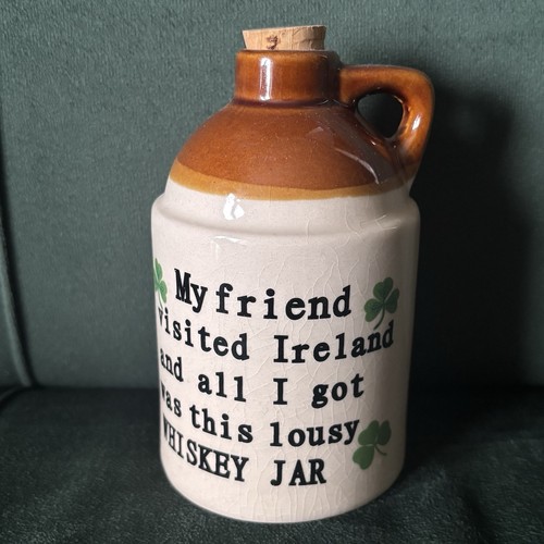 Novelty irish ceramic whiskey - novelty,