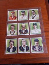 Nottinghamshire County Cricket Club  Test Cricketers Set Of 15 By County Print