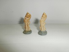 WADE WHIMSIES AQUARIUM SET OF 2 x SEAHORSES CERAMIC FIGURINES/ ORNAMENTS ENGLAND