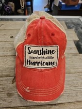 Red Adjustable Ballcap Sushine