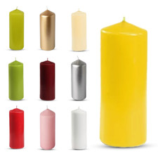 Pillar Candles Unscented Small to Large Size Church Candle Long Burning Hours