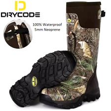 Mens Neoprene Camo Wellington Muck Wellies  Boots Waterproof Hiking Walking Size