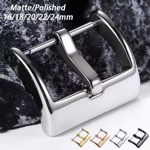 Stainless steel watch - steel, buckle