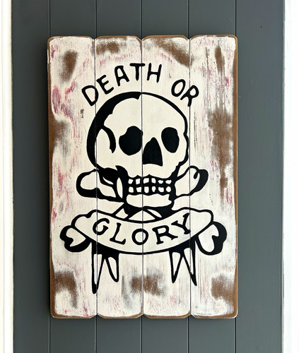 Death glory skull rustic - glory,