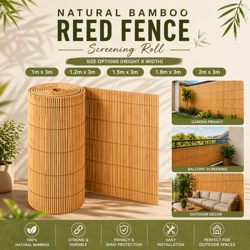 Natural bamboo reed - natural,
