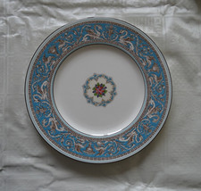 WEDGEWOOD BONE CHINA BLUE GLAZED PLATE 10.5''