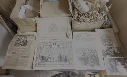 Antique newspaper ephemera job - ephemera,
