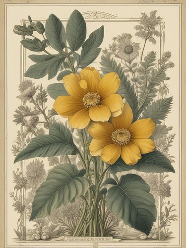 Vintage botanical - botanical,
