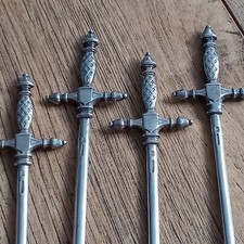 Set Of 4 Christofle Silver Plated Metal Skewers French 1900s