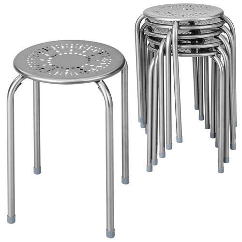 Stackable round stools set - stackable,