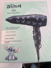 Disney Stitch Hair Dryer by Asda George Home Navy Blue