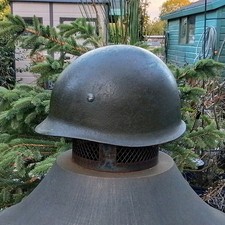 West German M1A1 LL paratroop helmet.