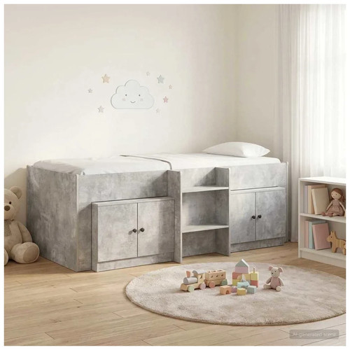 Loft bed frame concrete - loft,