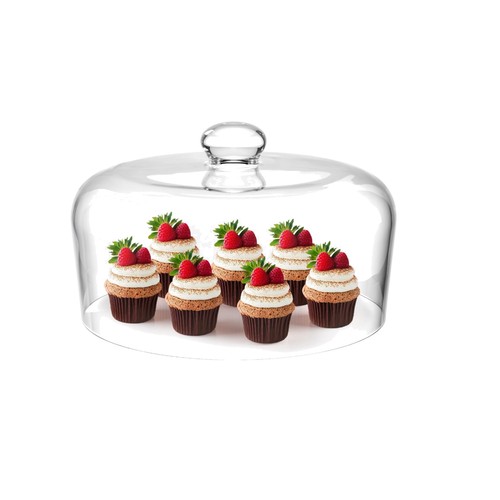 Inch glass dome - glass,