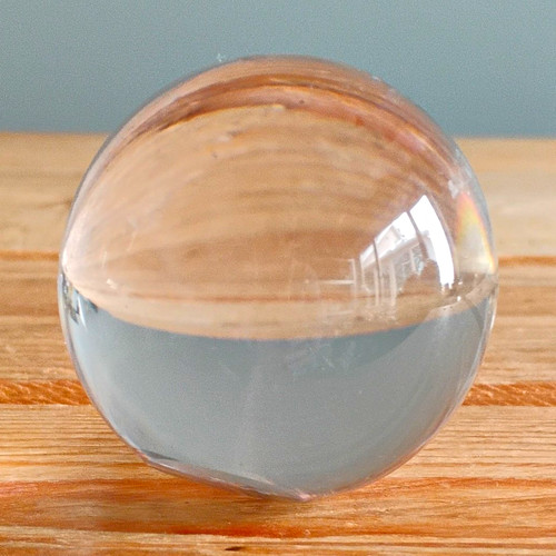 Heavy clear glass - glass, spherical