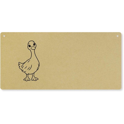 Duck outline door plaque - door,