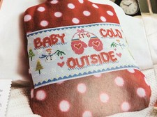 ‘Baby It’s Cold Outside’ Design - Hot Water Bottle cross stitch chart Only /1792