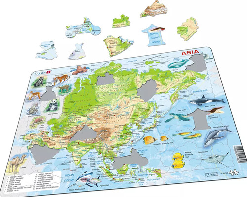 Map asia with - map,