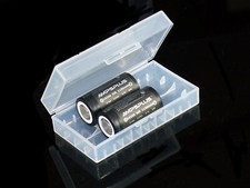 2x 18350 1100mAh Battery 3.7V IMR Flat 10A Rechargeable Battery Ampsplus + case