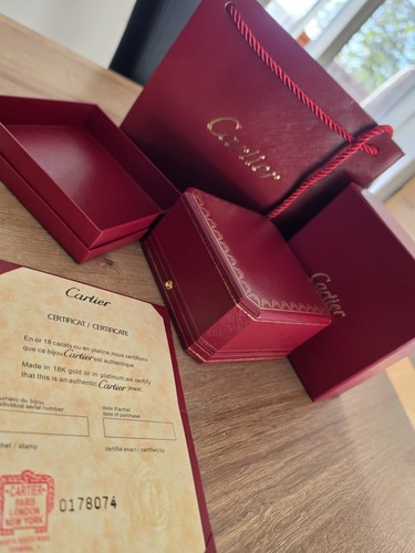 Genuine cartier red leather - cartier,